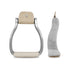 ALUMINUM SHAPED WESTERN STIRRUP.