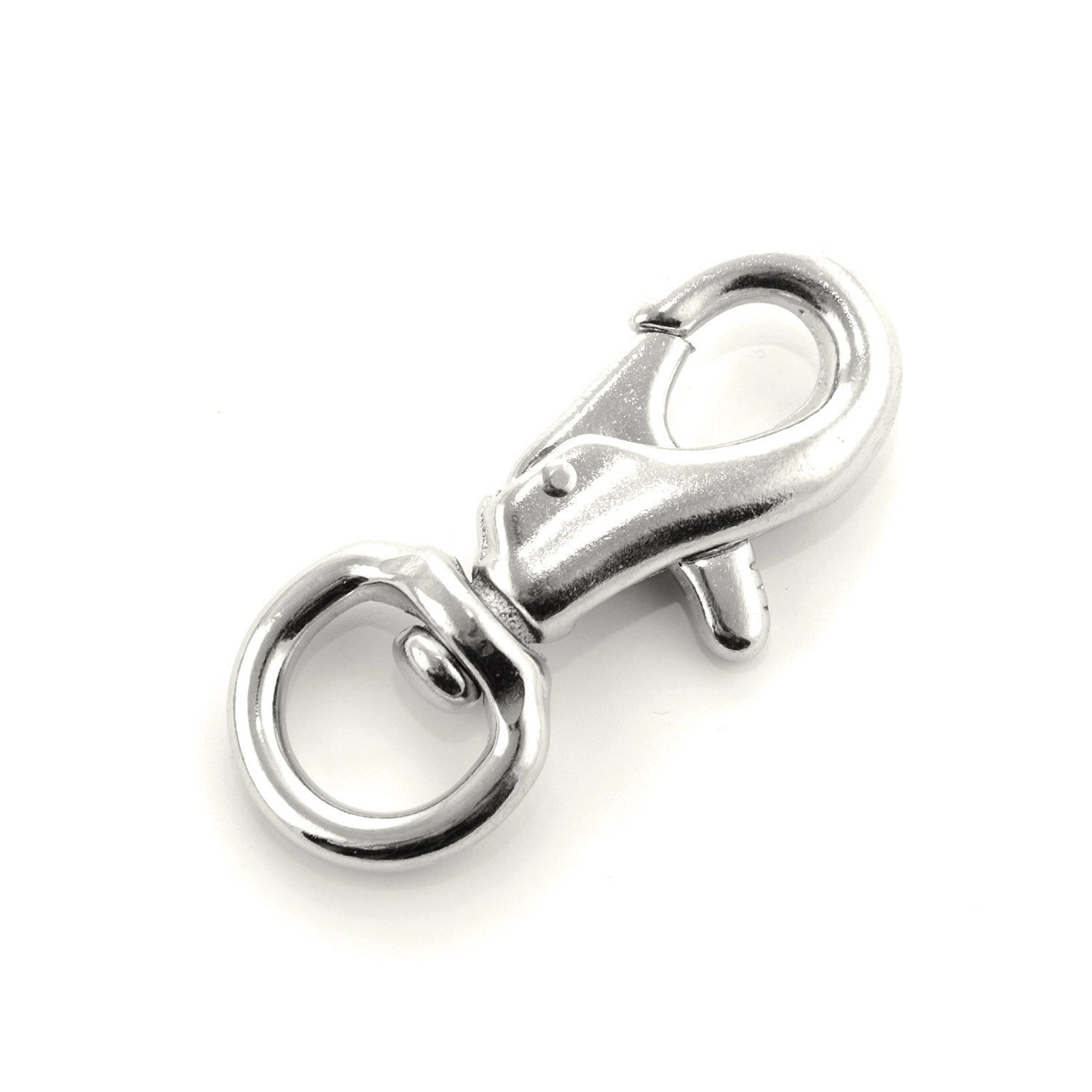 BOLT SNAP WITH ROUND SWIVEL EYE.