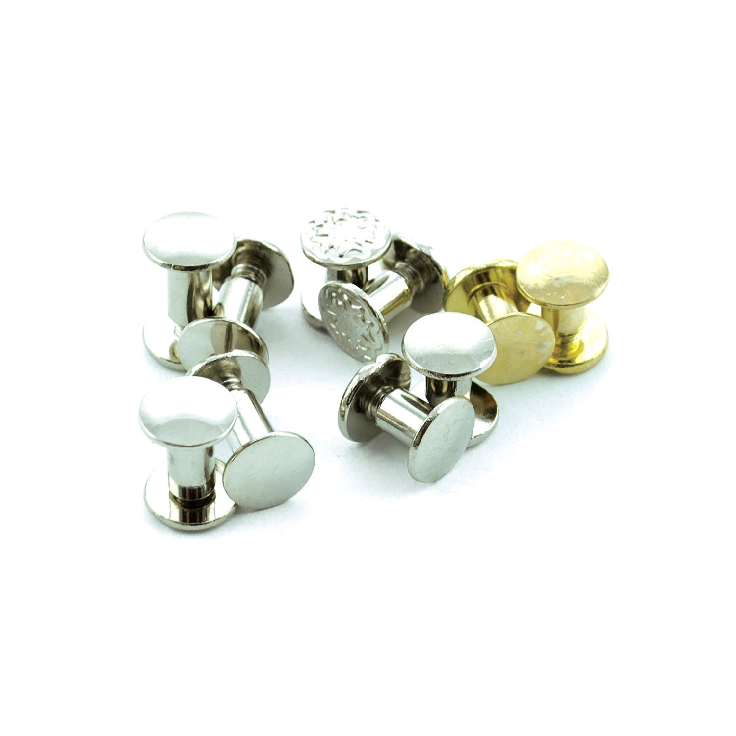 SET OF 10 MIXED CHICAGO SCREWS.