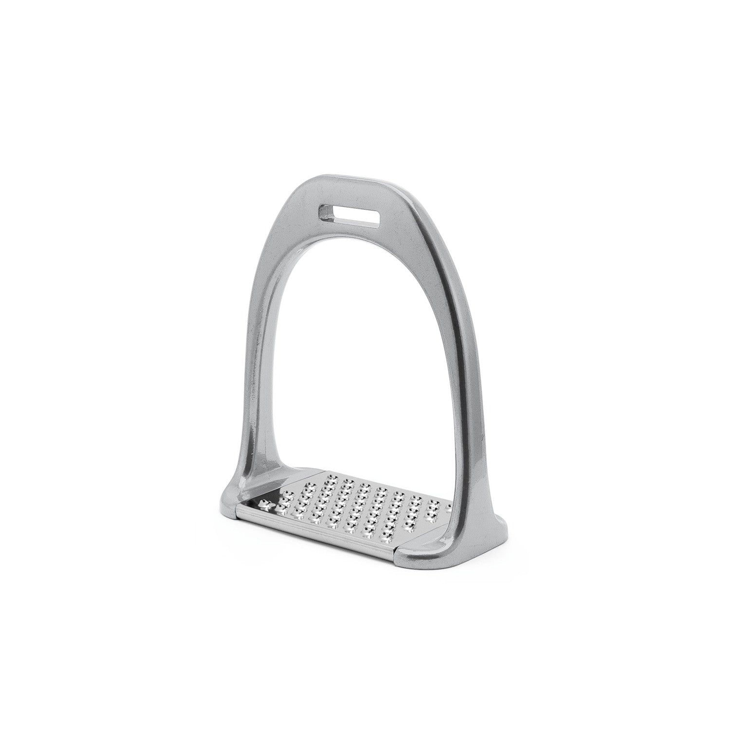 Colored aluminium stirrups.