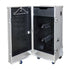 ALUMINUM SADDLE CABINET.