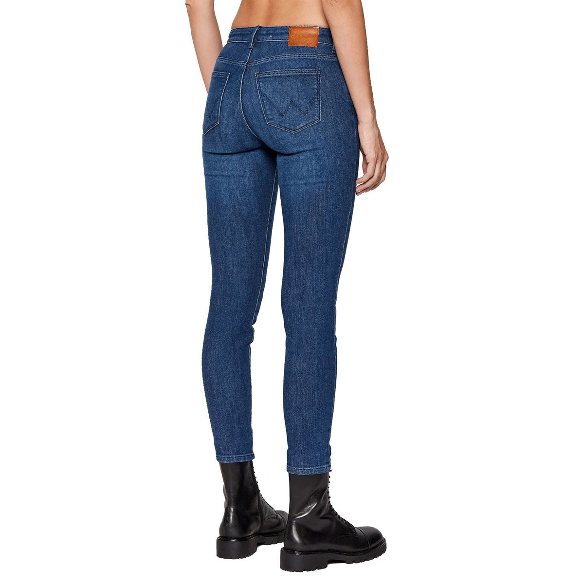 Wrangler Ladies Skinny Authentic Blue Stretch Jeans