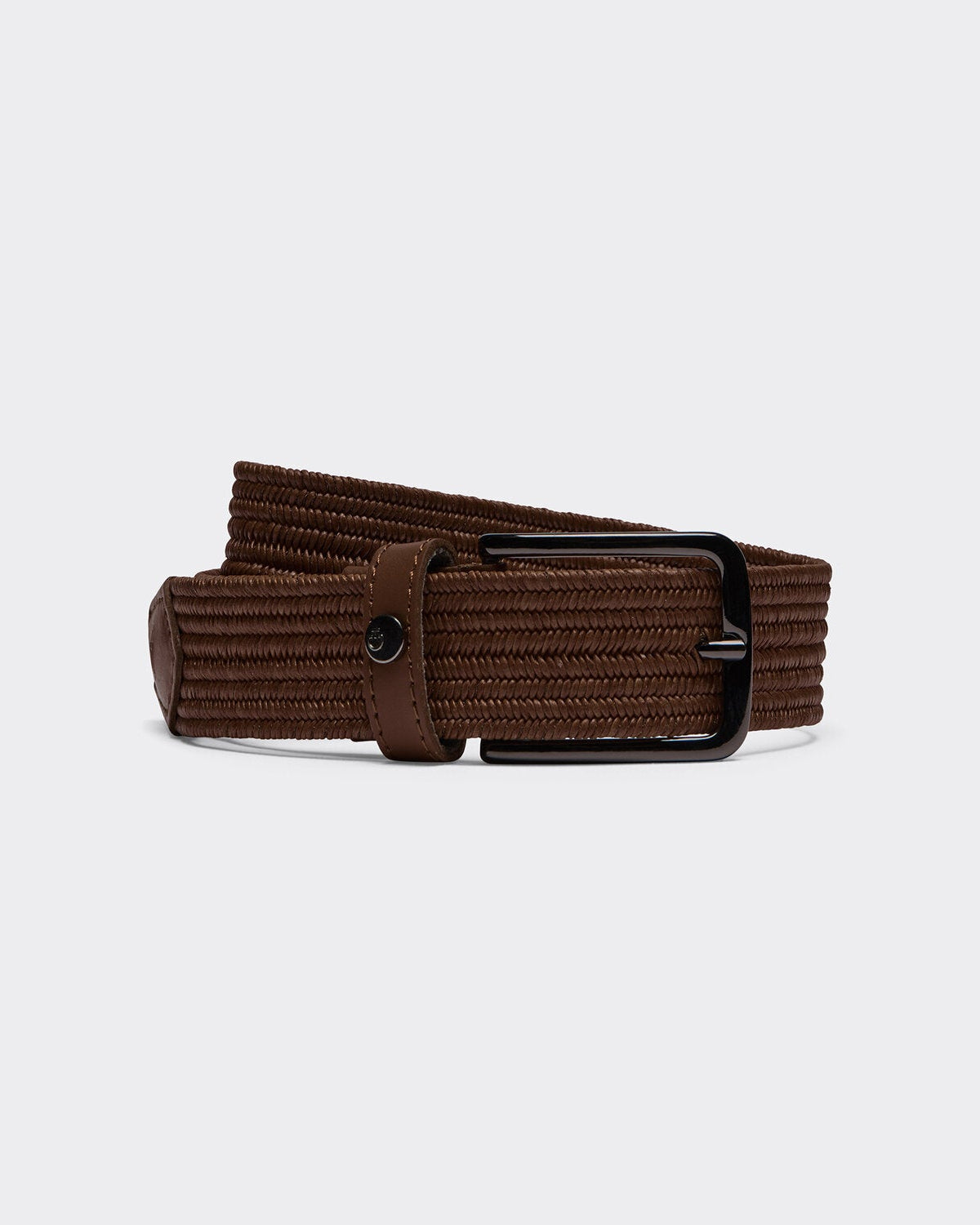 Cavalleria Toscana CT Ladies Elastic Riding Belt featuring textured woven elastic, a metal pin buckle, stitched leather-look trim and signature CT logo detailing.