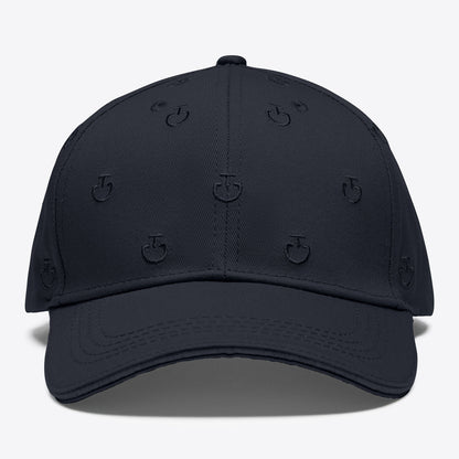 Cavalleria Toscana CT Cap With Logo, featuring an all-over embroidered CT logo pattern, structured panels and a curved stitched visor.