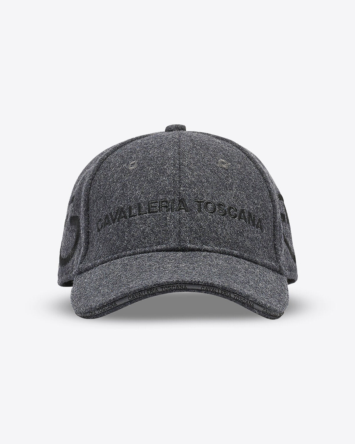 Cavalleria Toscana CT Wool Baseball Cap featuring a curved visor, adjustable strap closure and signature Cavalleria Toscana branding on the front 