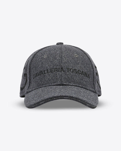 Cavalleria Toscana CT Wool Baseball Cap featuring a curved visor, adjustable strap closure and signature Cavalleria Toscana branding on the front 