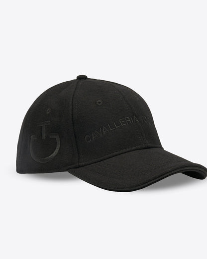 Cavalleria Toscana CT Wool Baseball Cap featuring a curved visor, adjustable strap closure and signature Cavalleria Toscana branding on the front and side.