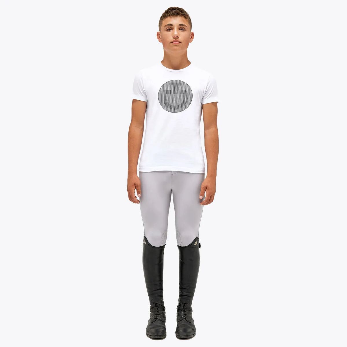 Cavalleria Toscana CT Boys Print Cotton T-Shirt White