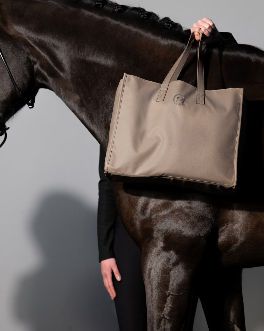 Eskadron Faux Leather Shopper Bag Platinum 25