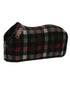 HERITAGE FLEECE CHECK Sweat Rug - Black-Deep Moss-Merlot-Ash