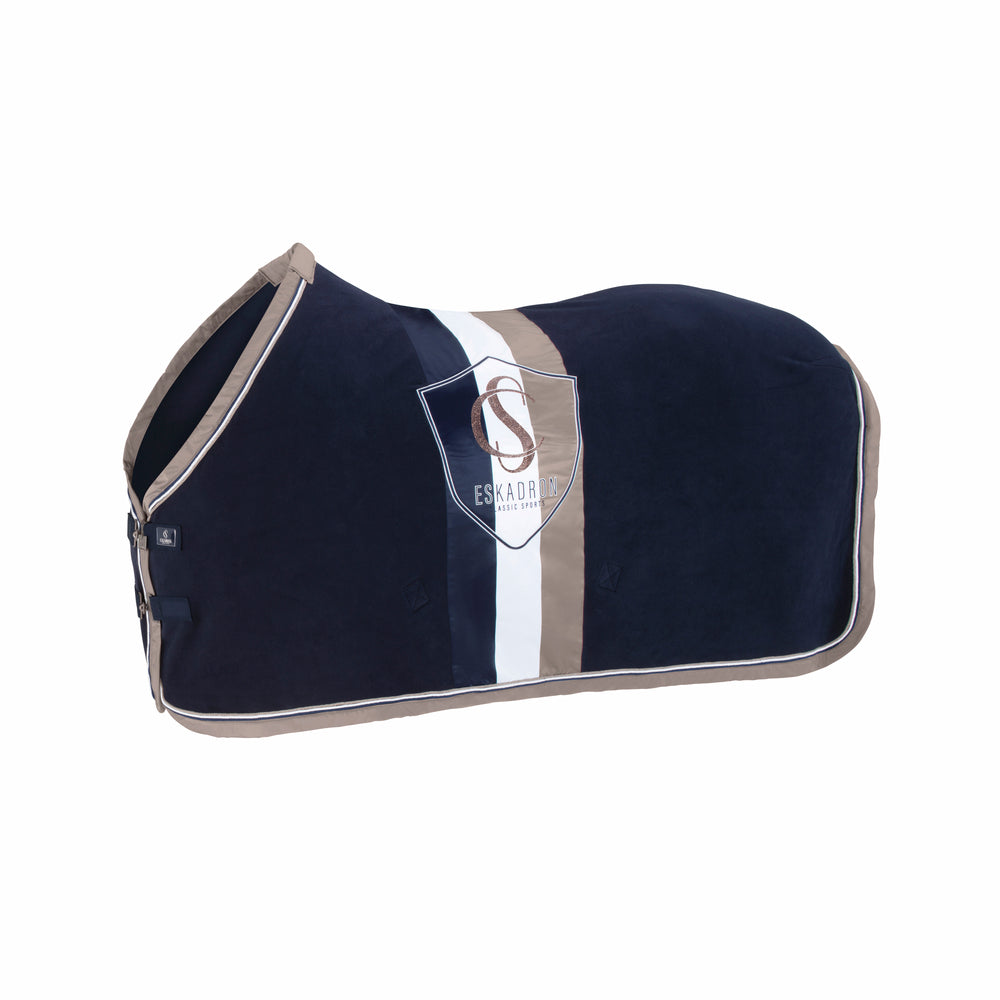Eskadron Fleece Stripe Sweat Rug CS24 -Night Blue-XXXS-