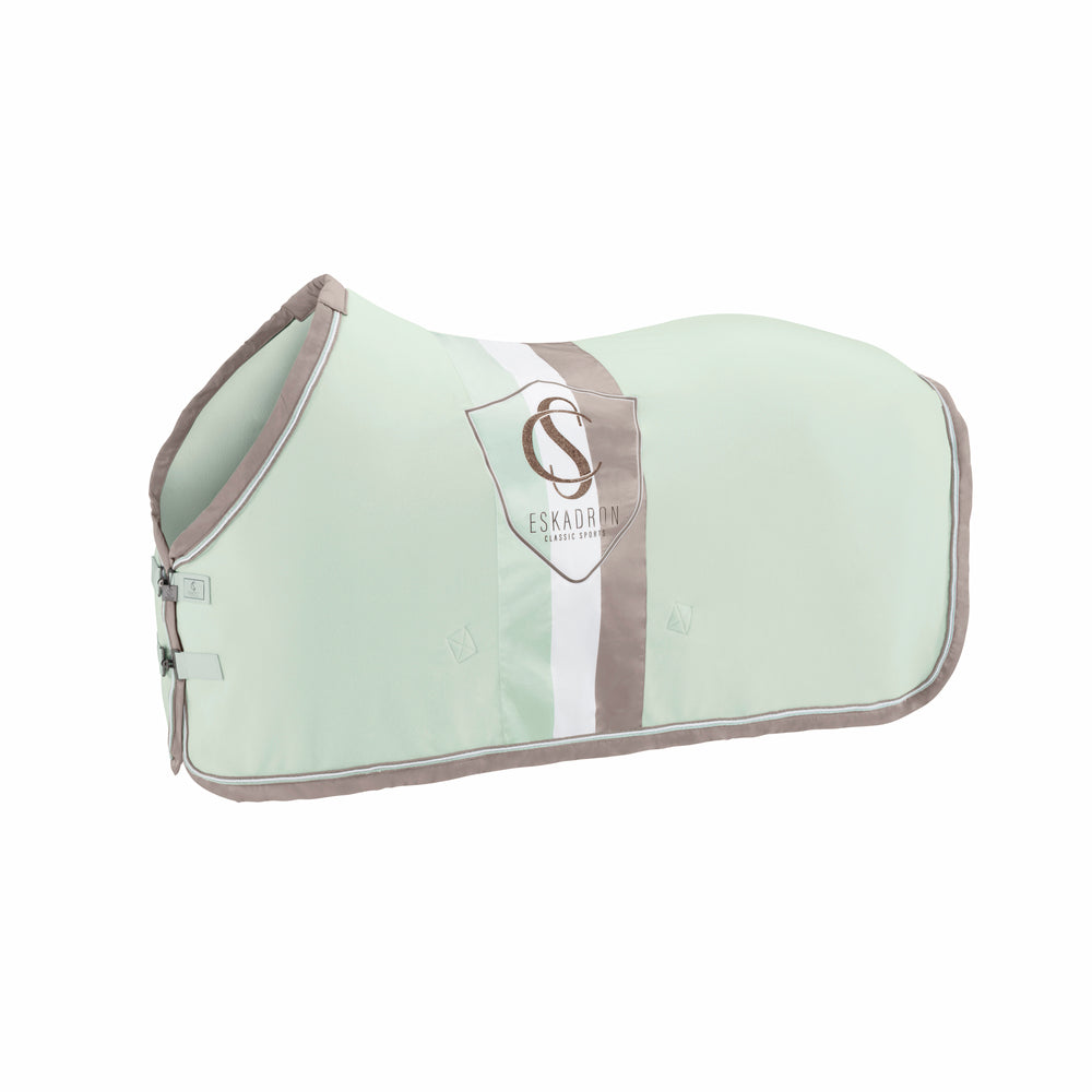 Eskadron Fleece Stripe Sweat Rug CS24 -Powder Green-XXXS-