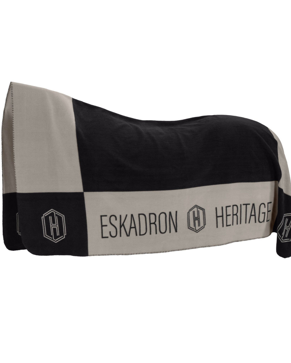 HERITAGE FLEECE PLAIT Sweat Rug - Black