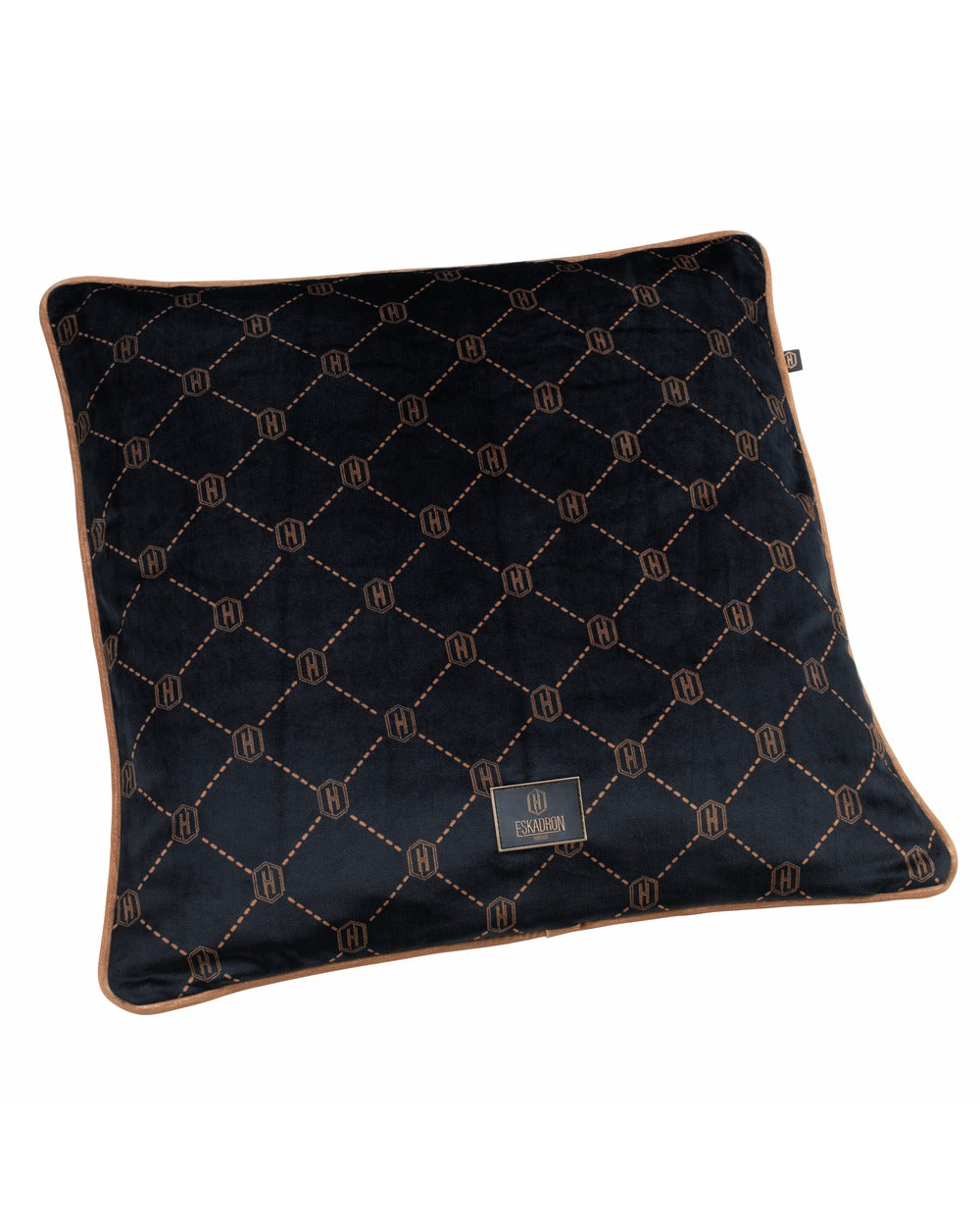 Eskadron Velvet Cushion Cover Heritage 2024 - Black/Cognac.