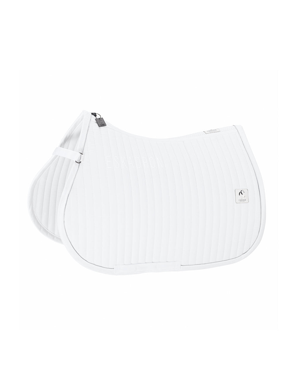 Eskadron Corded Emblem Saddle Pad CS24 -White-Pony - Dressage-