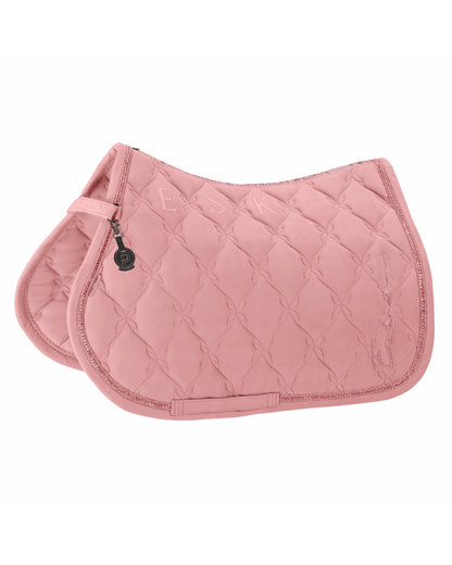 Eskadron Velour Crystal Saddle Pad Platinum 25