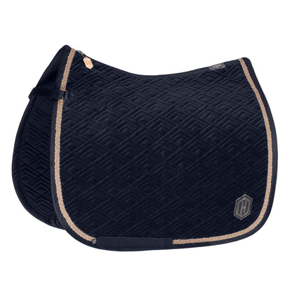 Eskadron Velvet Emblem Pad Saddle Pad Heritage AW23 -Night Blue-Pony - Dressage-