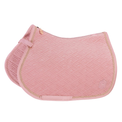 Eskadron Velvet Emblem Pad Saddle Pad Heritage AW23 -Pearl Rose-Full - GP/Jumping-