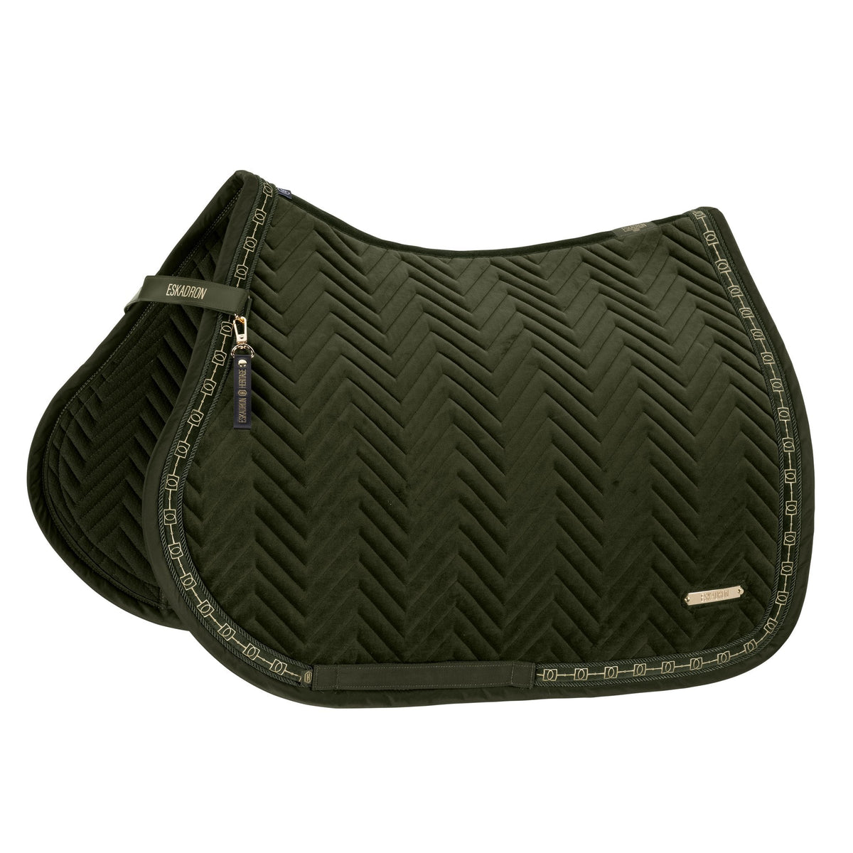 HERITAGE Velvet Saddle Cloth - Deep Moss