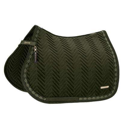 HERITAGE Velvet Saddle Cloth - Deep Moss