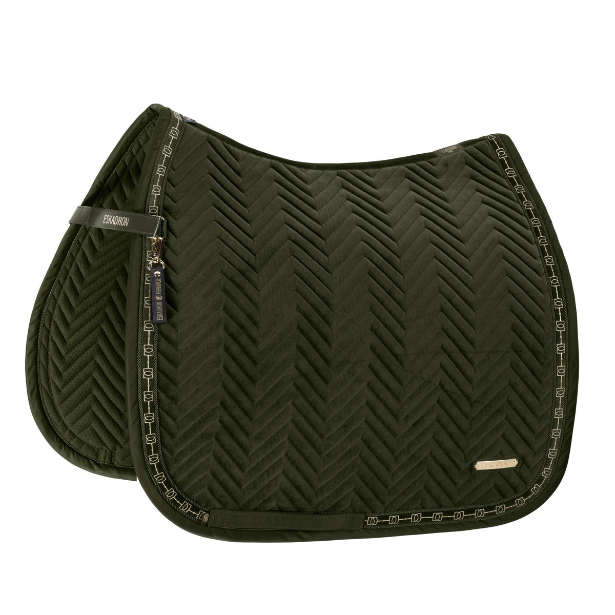 HERITAGE Velvet Saddle Cloth - Deep Moss
