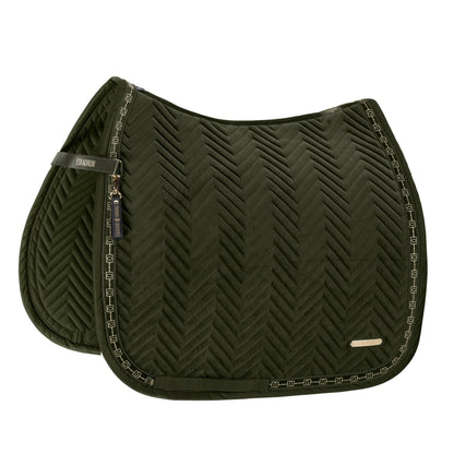 HERITAGE Velvet Saddle Cloth - Deep Moss