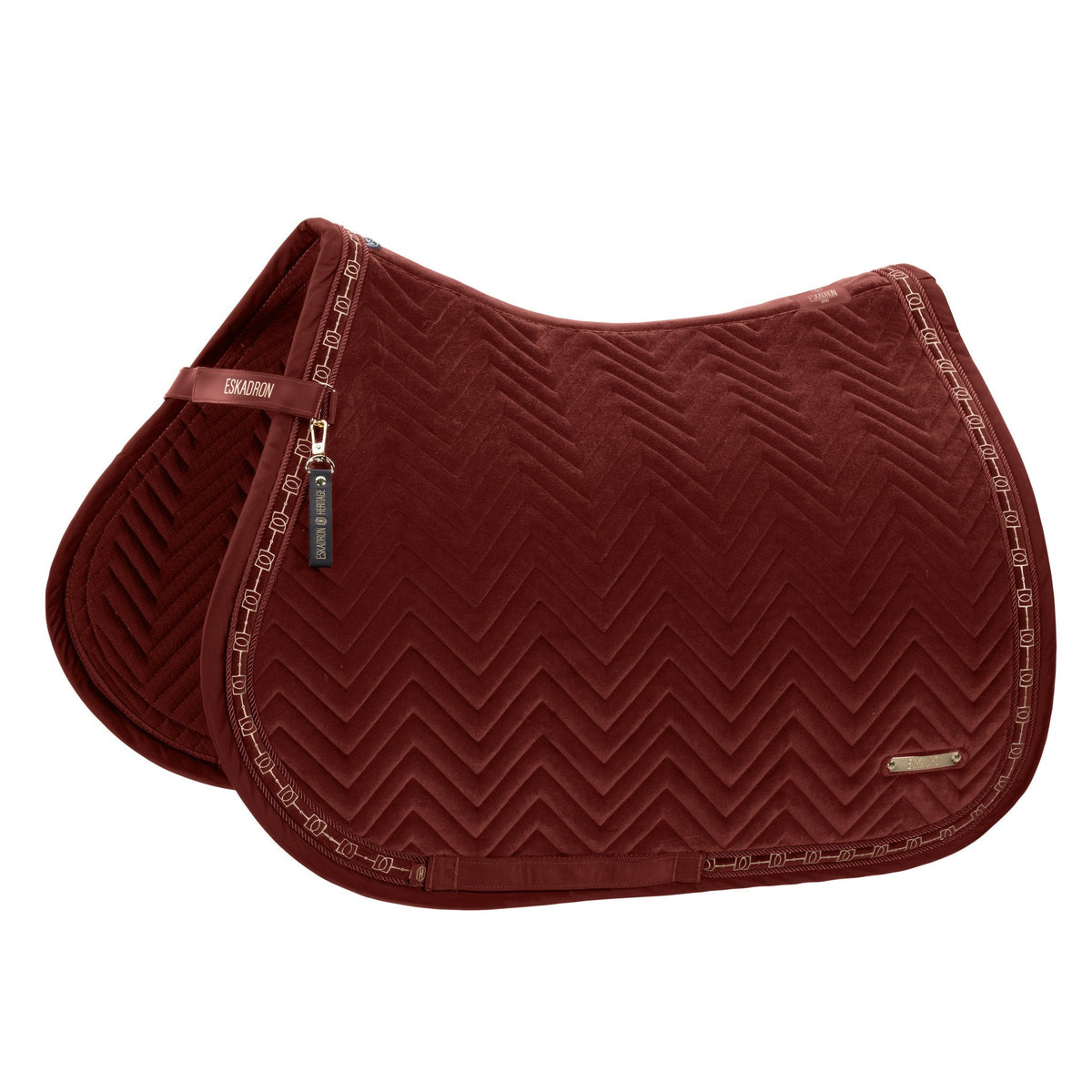 HERITAGE Velvet Saddle Cloth - Merlot