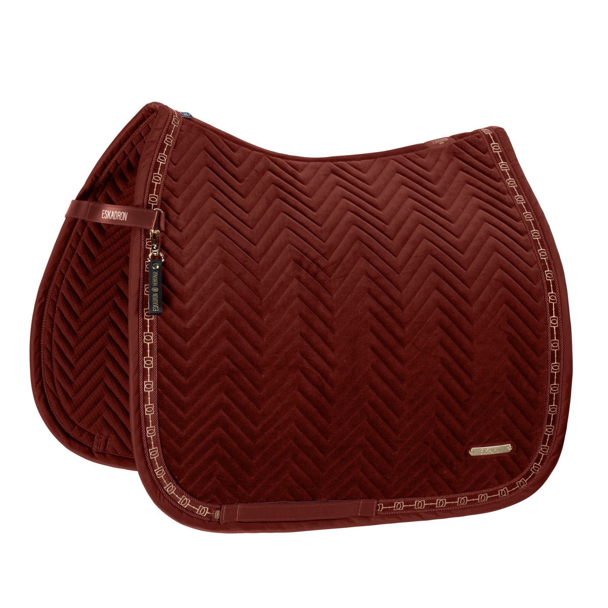HERITAGE Velvet Saddle Cloth - Merlot