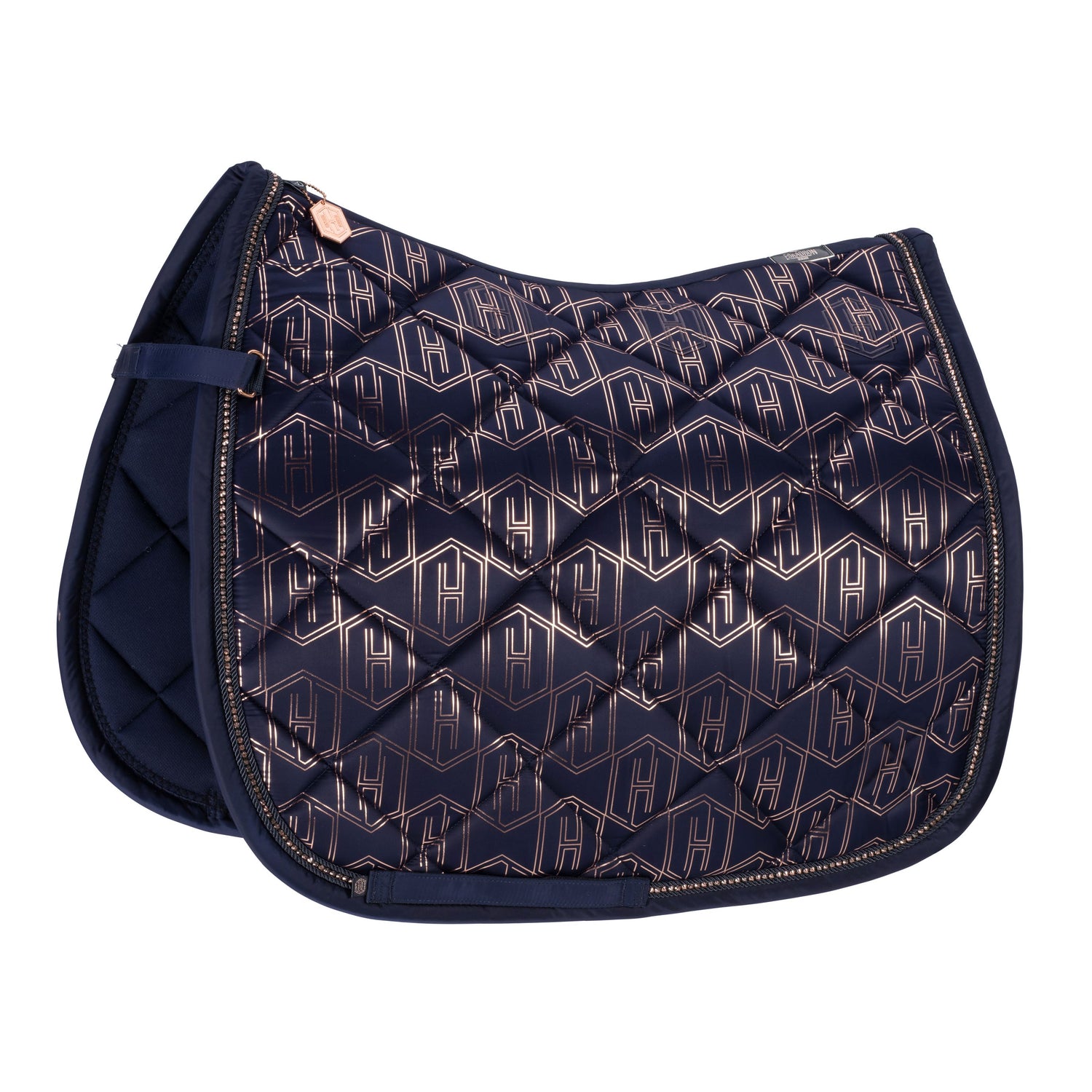 Eskadron Glossy Saddle Pad Heritage AW23 -Night Blue-Pony - Dressage-