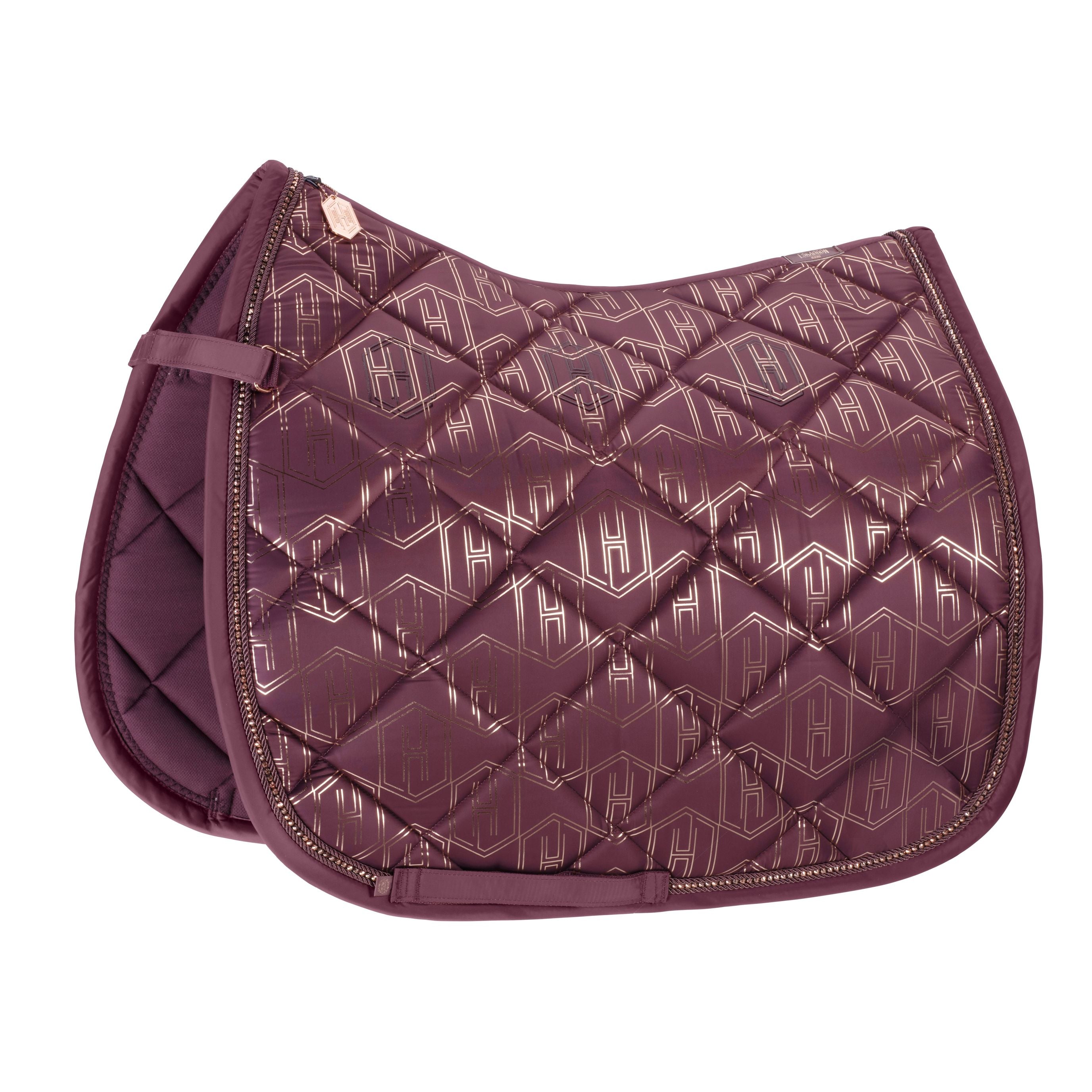 Eskadron Glossy Saddle Pad Heritage AW23 -Cassis-Pony - Dressage-