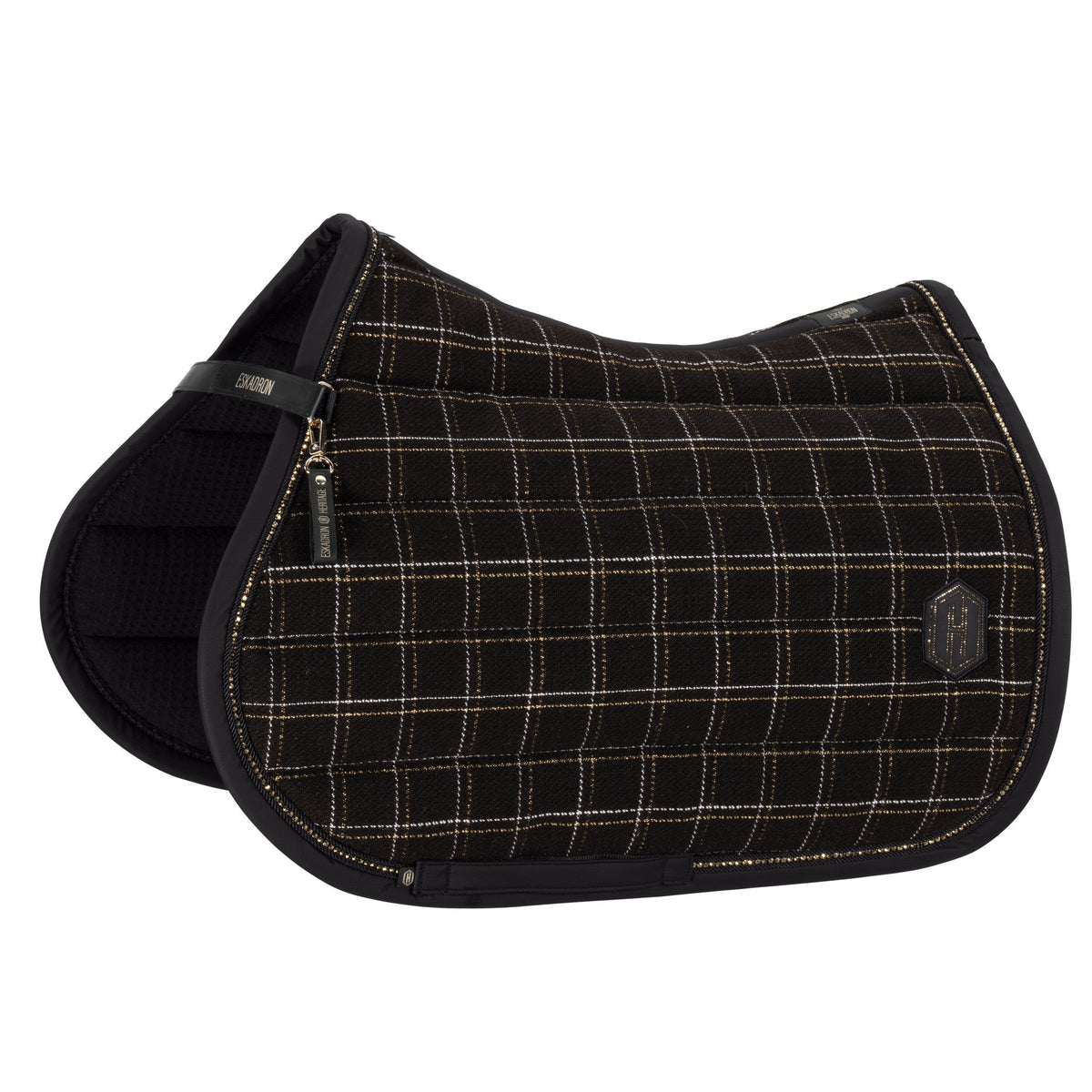 HERITAGE BOUCLÉ CRYSTAL Saddle Cloth - Black