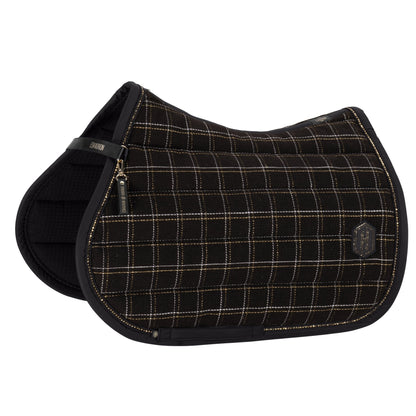 HERITAGE BOUCLÉ CRYSTAL Saddle Cloth - Black
