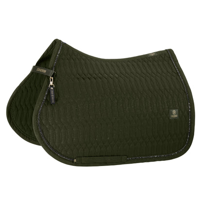HERITAGE SPARKLE CRYSTAL Saddle Cloth - Deep Moss