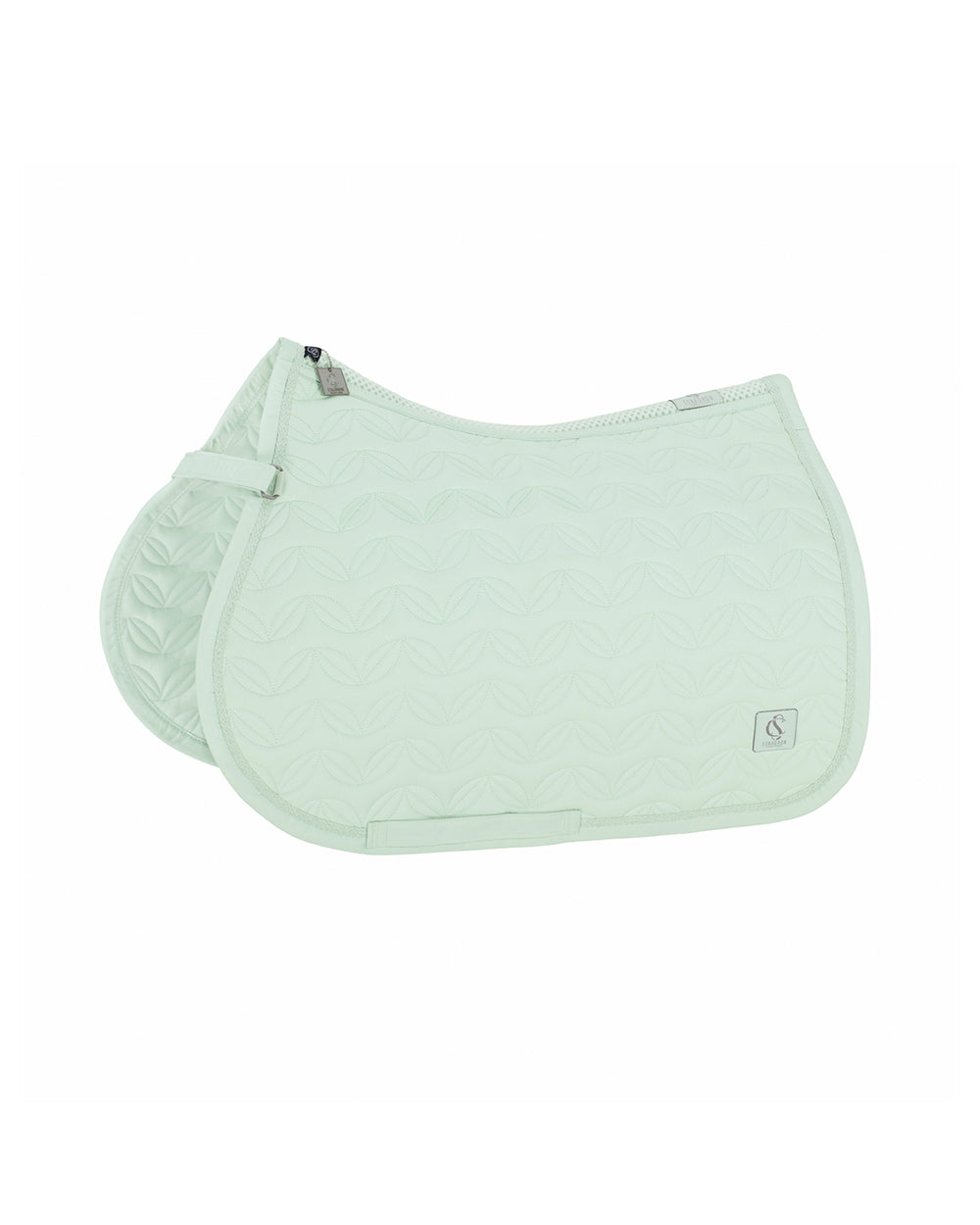 Eskadron Sparkle Floral Saddle Pad CS24 -Powder Green-Pony - Dressage-