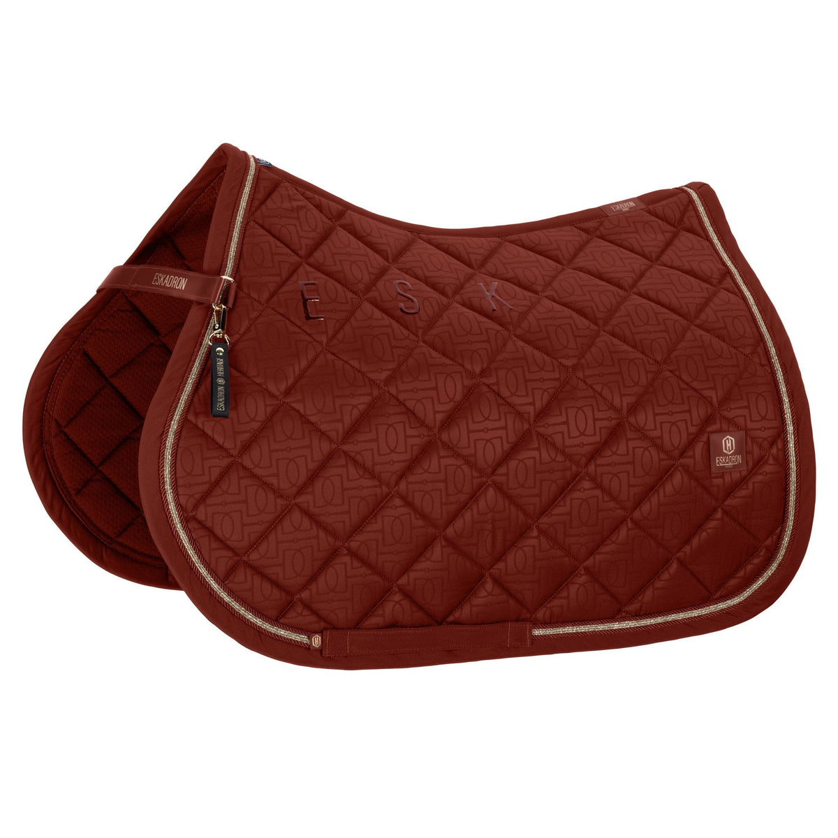 HERITAGE JACQUARD Saddle Cloth - Merlot