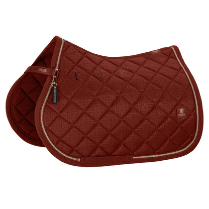 HERITAGE JACQUARD Saddle Cloth - Merlot