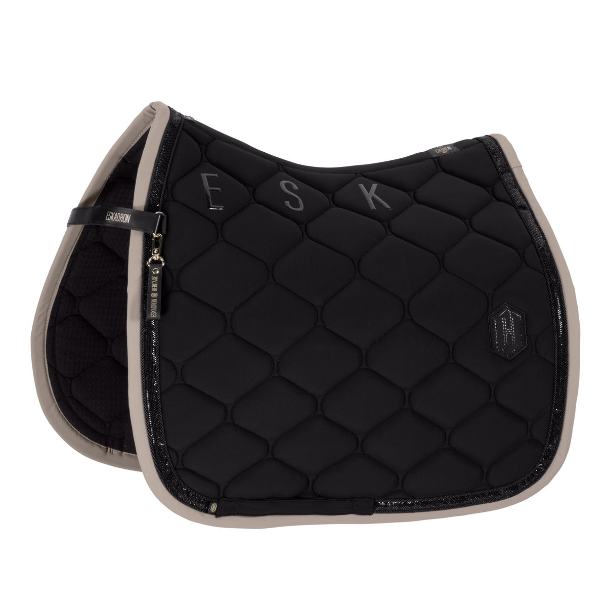 HERITAGE SOFTSHELL CONTRAST Saddle Cloth - Black
