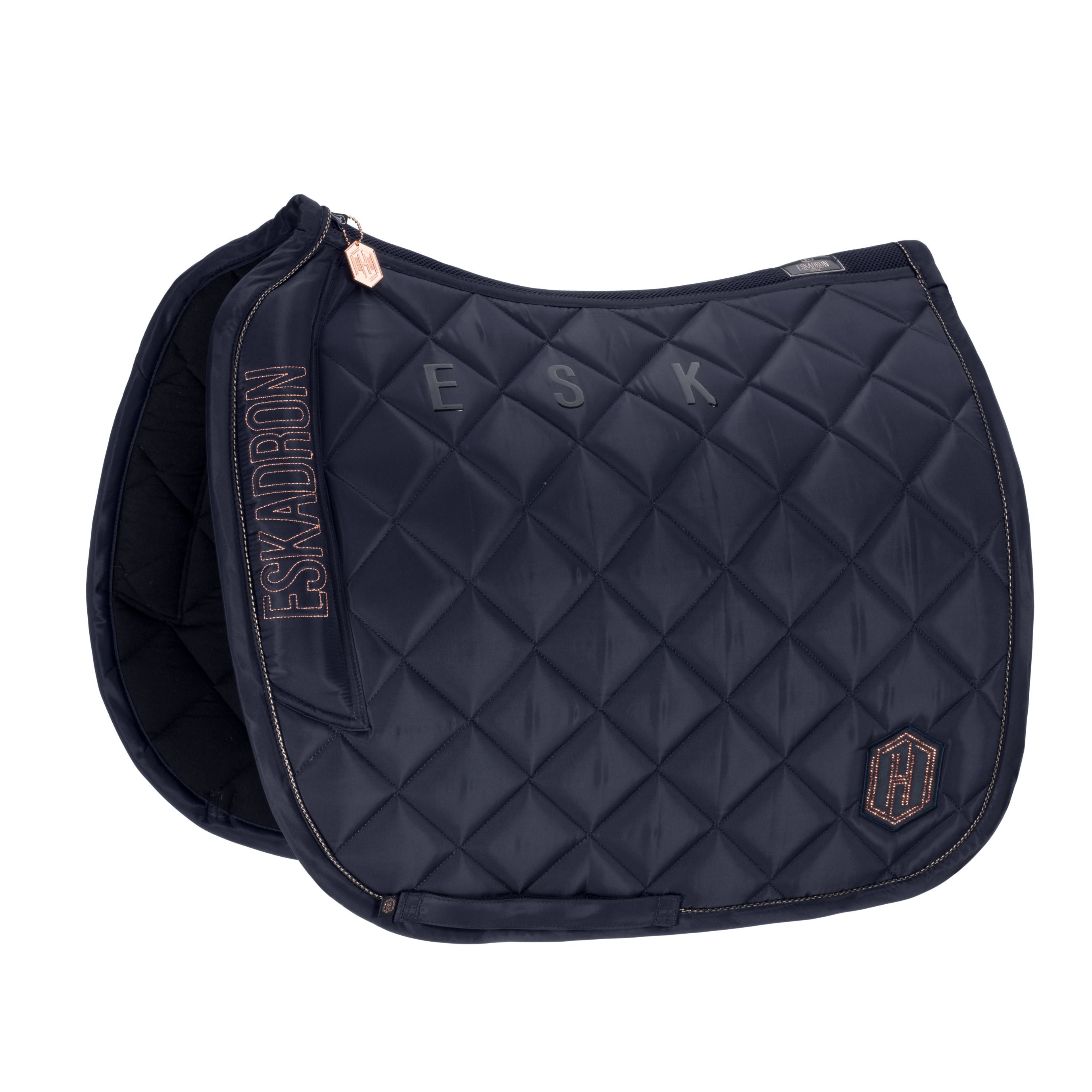 Eskadron High Gloss Avantgarde Saddle Pad Heritage AW23 -Night Blue-Pony - Dressage-