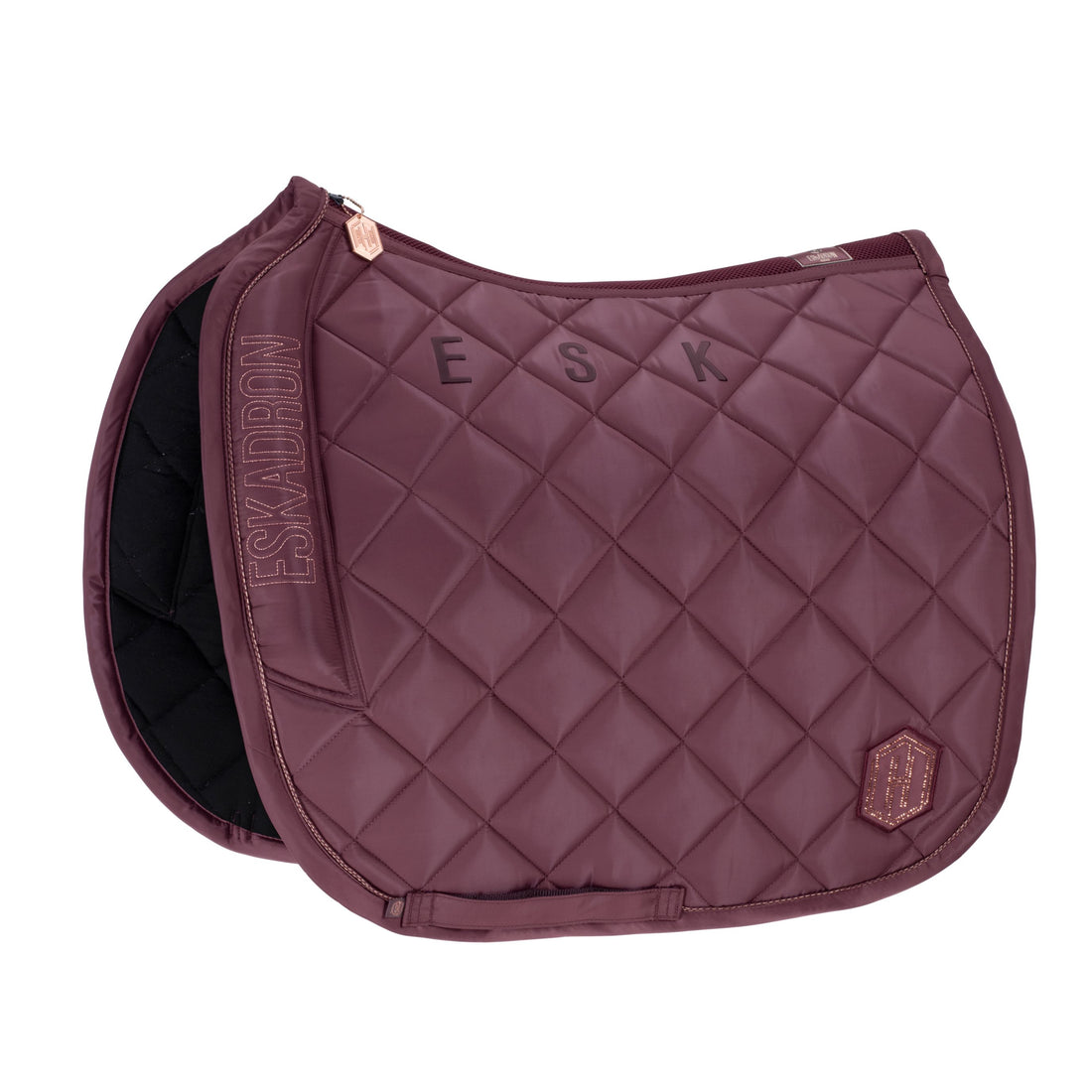 Eskadron High Gloss Avantgarde Saddle Pad Heritage AW23 -Cassis-Pony - Dressage-