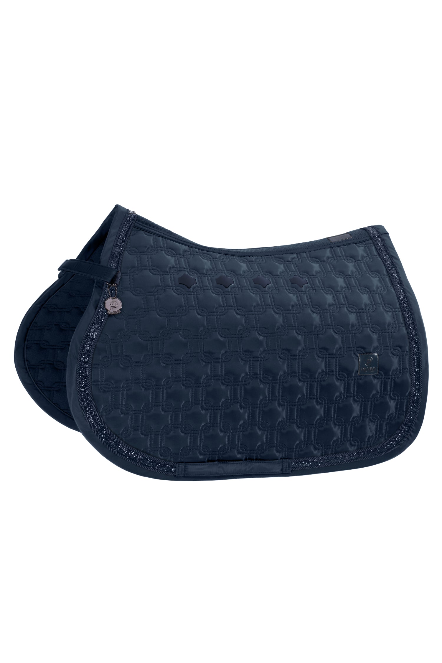 Eskadron Highgloss Chain Jewel Saddle Pad Platinum 24