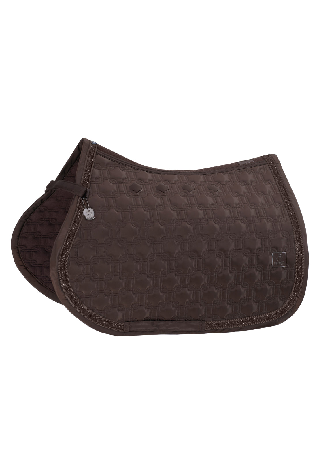 Eskadron Highgloss Chain Jewel Saddle Pad Platinum 24