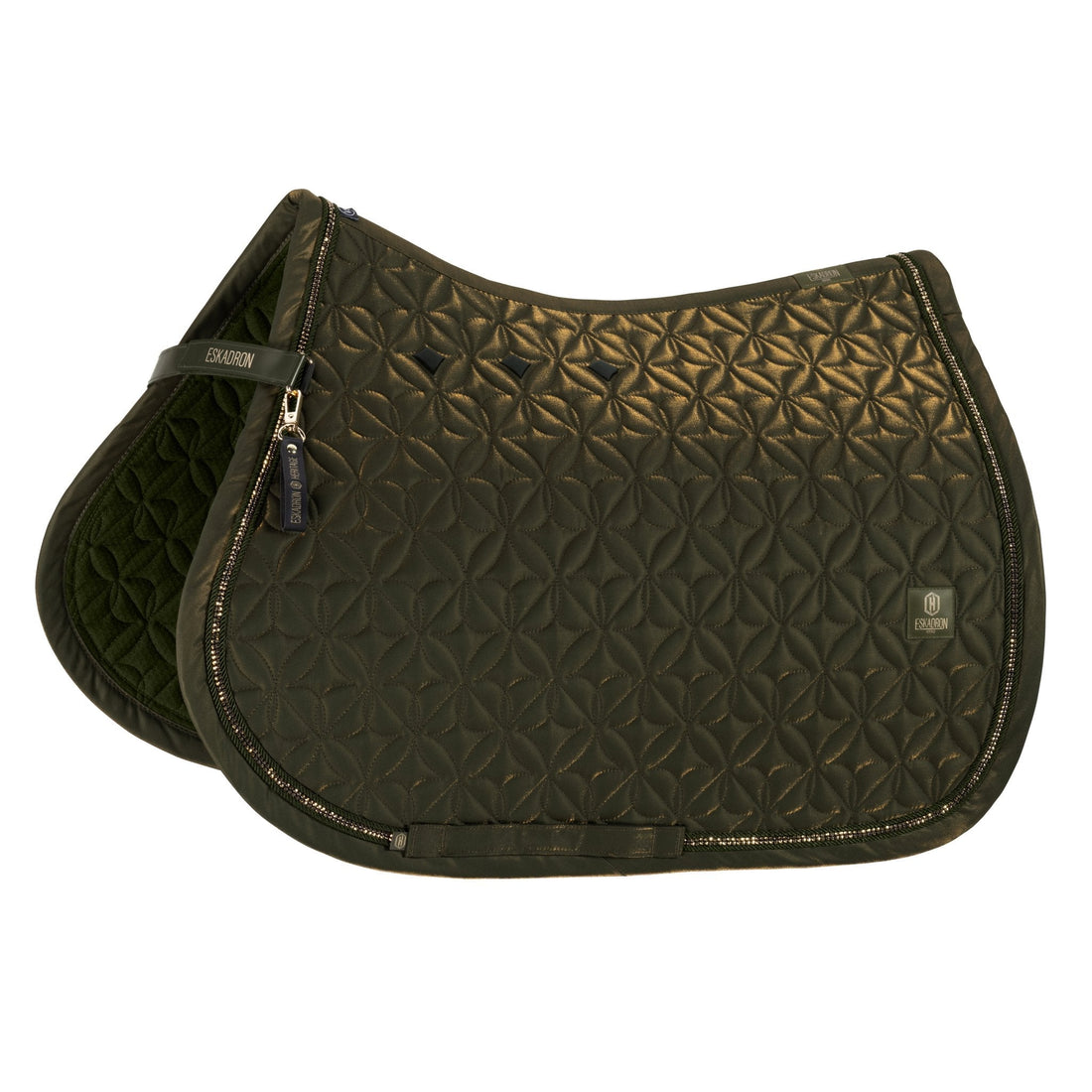 HERITAGE GLAM CRYSTAL Saddle Cloth - Deep Moss