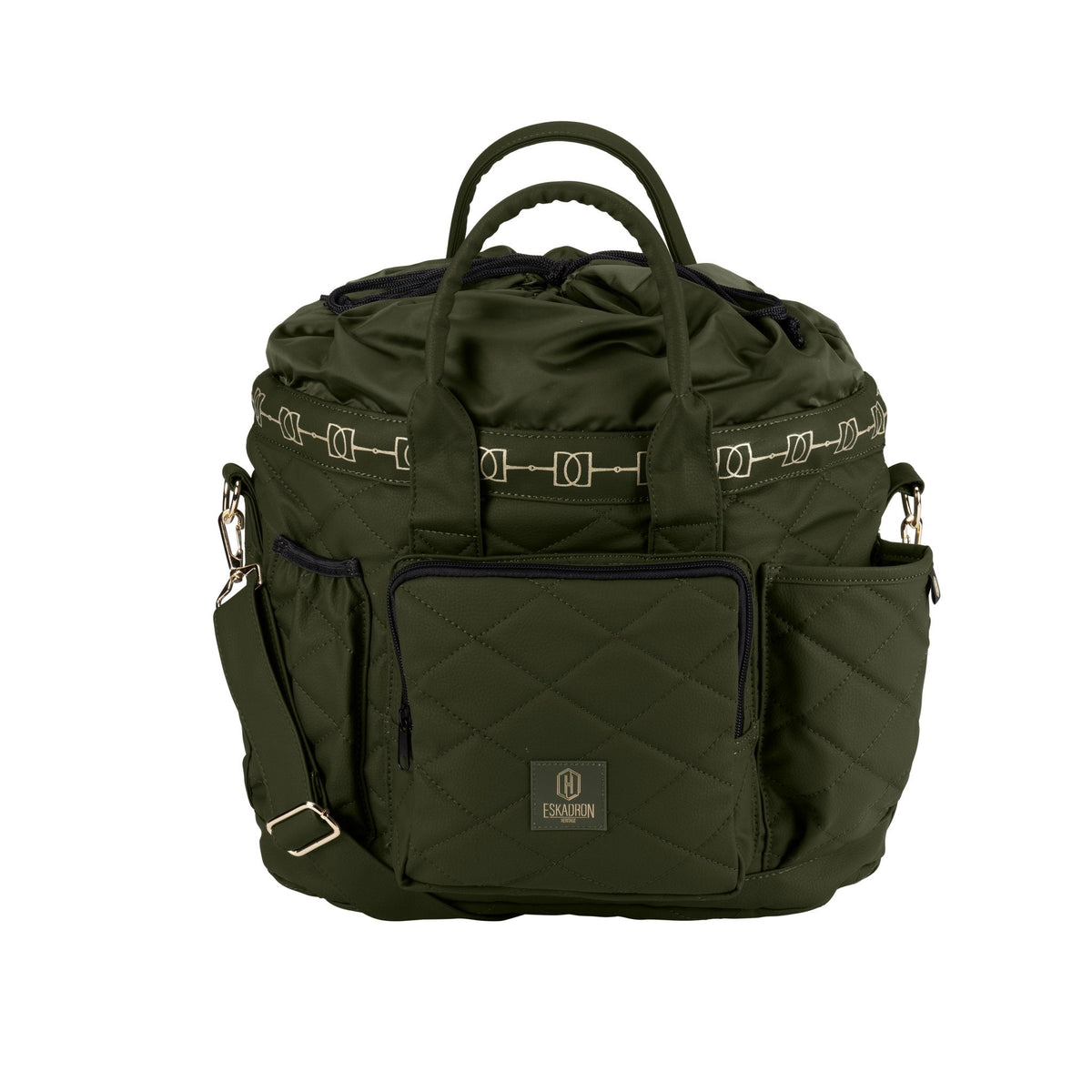 HERITAGE FAUX LEATHER Accessory Bag - Deep Moss