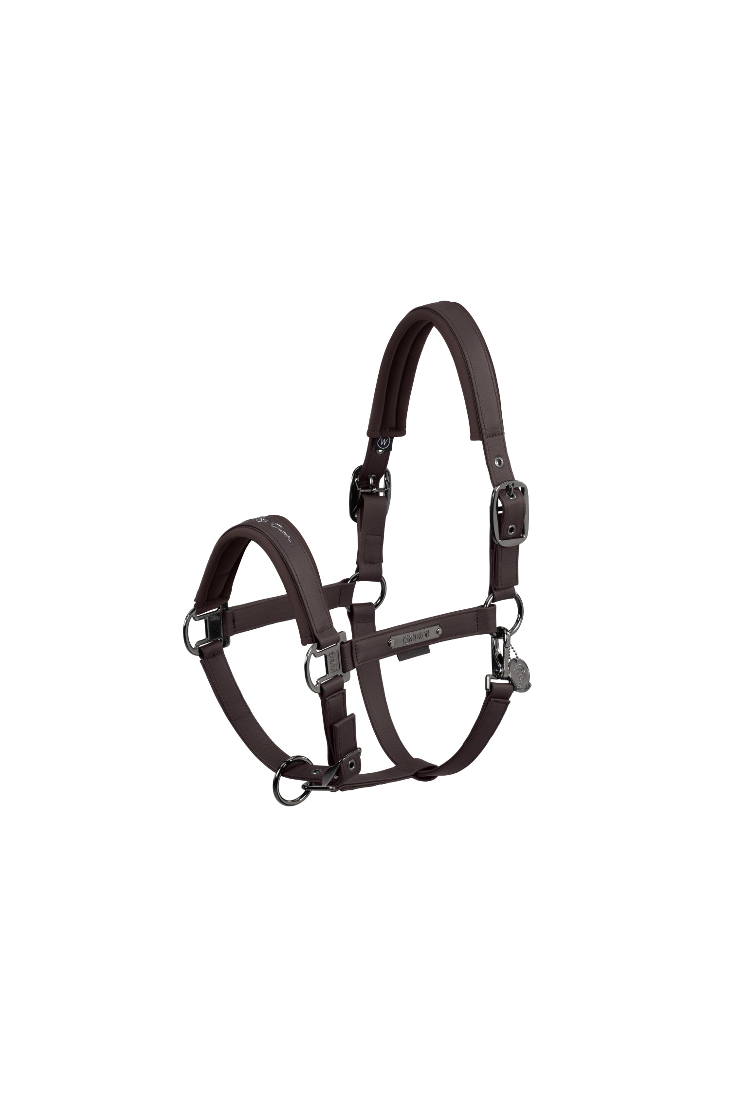 Eskadron Double Pin Faux Leather Headcollar Platinum 24