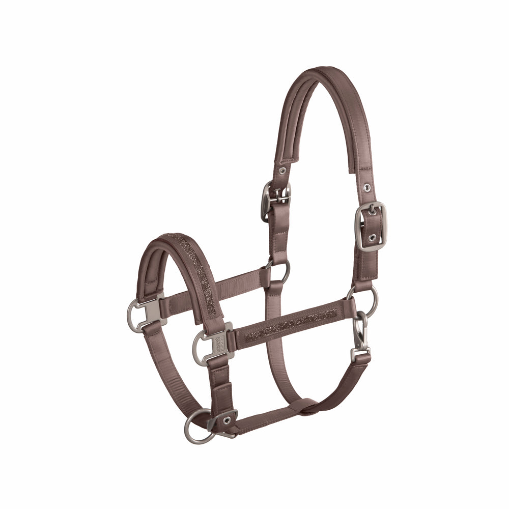 Eskadron Mattgloss Jewel Double Pin Headcollar CS24 -Taupe-Shetland (P1)-