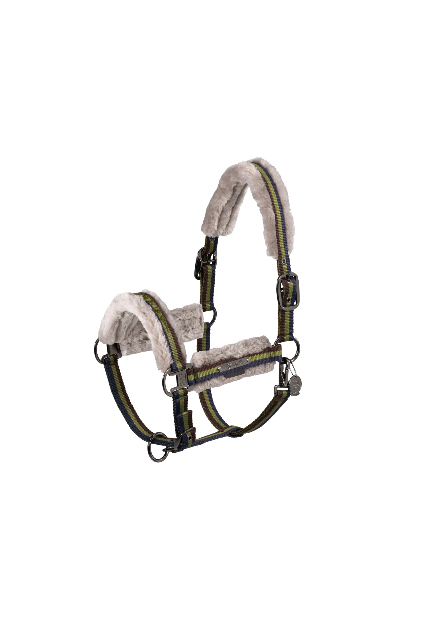 Eskadron Double Pin Girth Faux Fur Headcollar Platinum 24