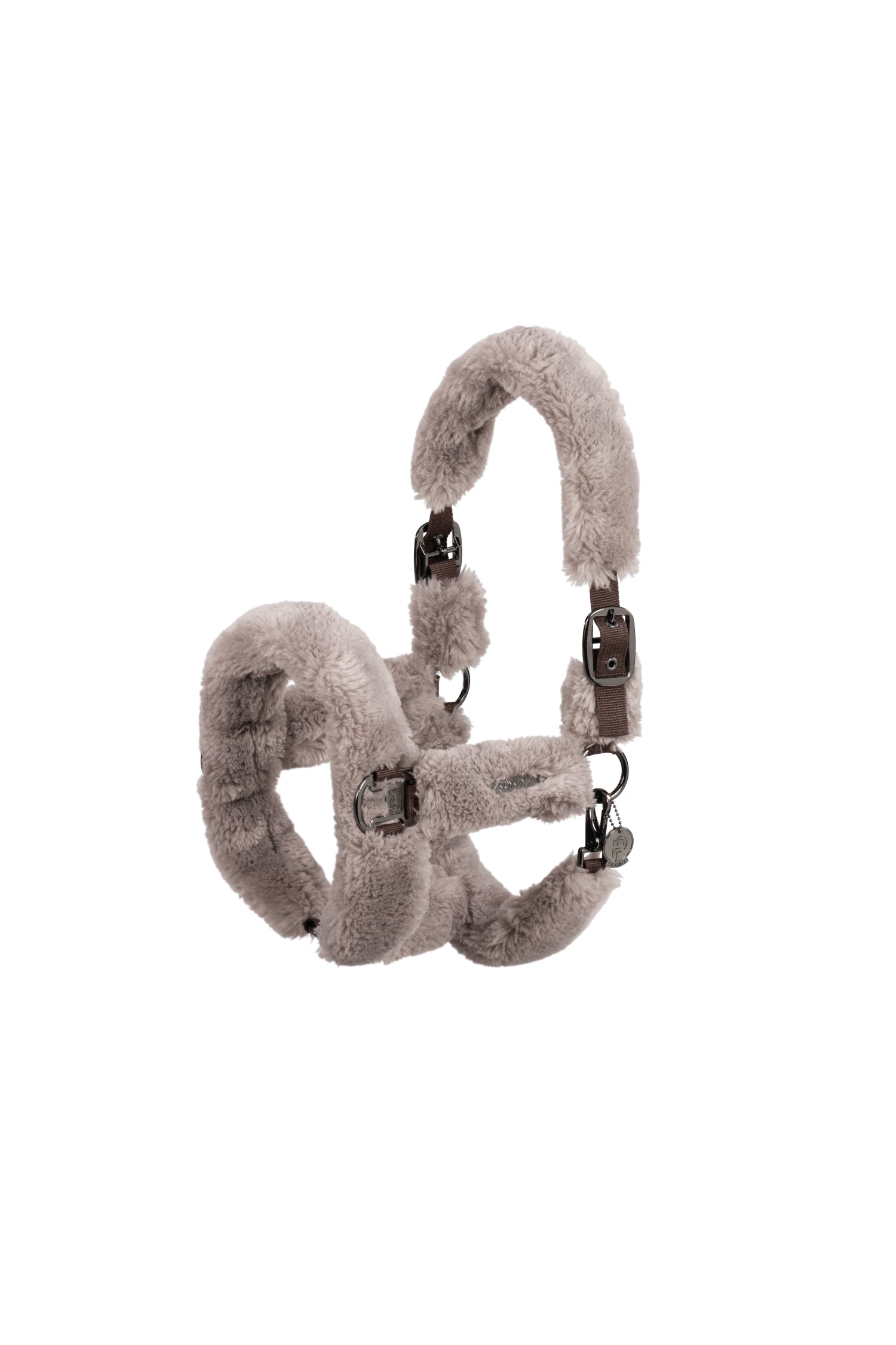 Eskadron Double Pin Faux Fur Complete Headcollar Platinum 24