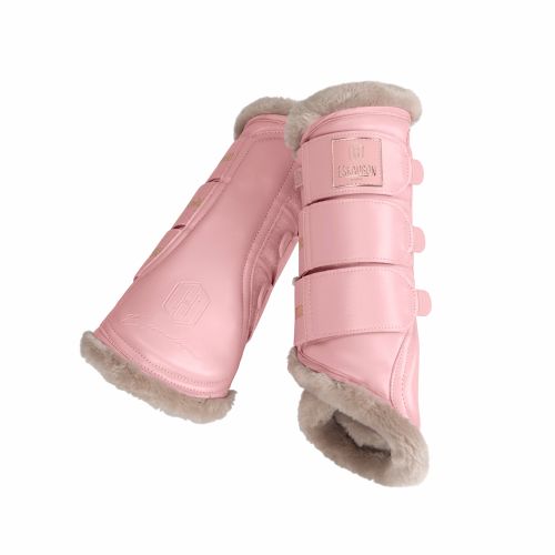 Eskadron Glamslate Faux Fur Tendon Boots Heritage AW23 -Pearl Rose-XXXS-