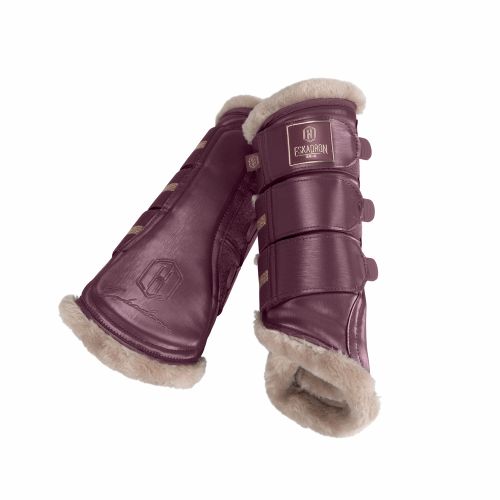 Eskadron Glamslate Faux Fur Tendon Boots Heritage AW23 -Cassis-XXXS-