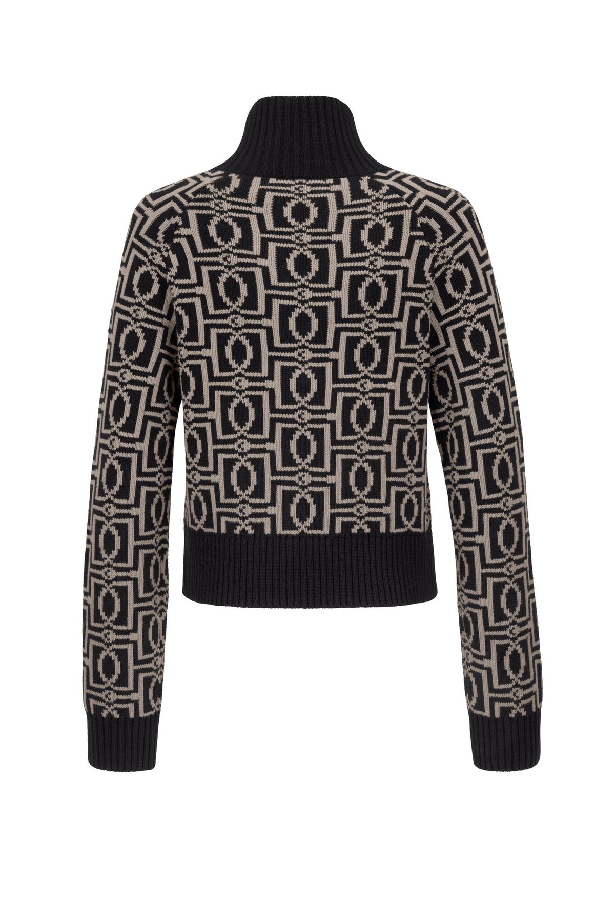 HERITAGE KNIT-ZIP Cardigan - Black